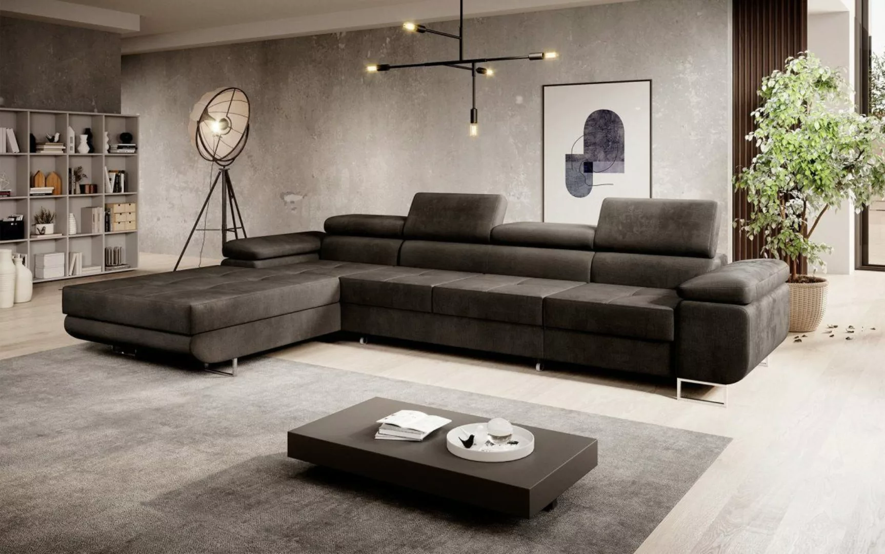 Luxusbetten24 Schlafsofa Designer Sofa Calvera Maxi, günstig online kaufen