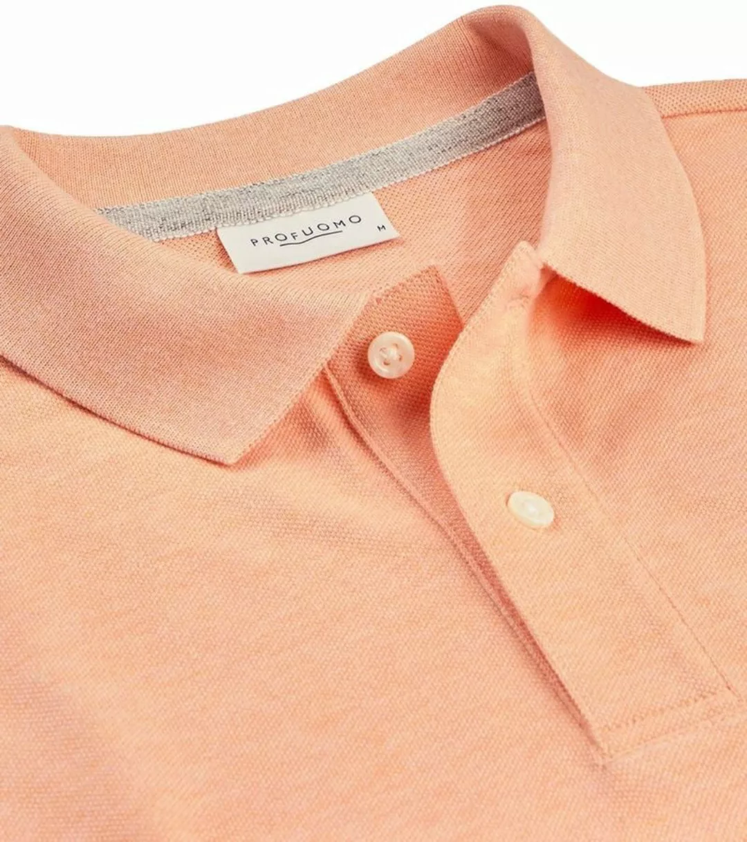 Profuomo Poloshirt Orange Melange - Größe L günstig online kaufen