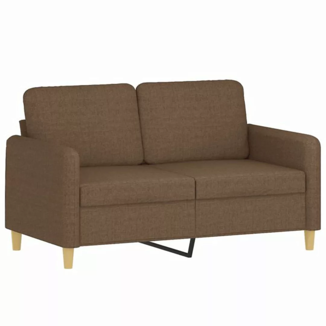 vidaXL Sofa 2-Sitzer-Sofa Dunkelgrau 120 cm Stoff günstig online kaufen