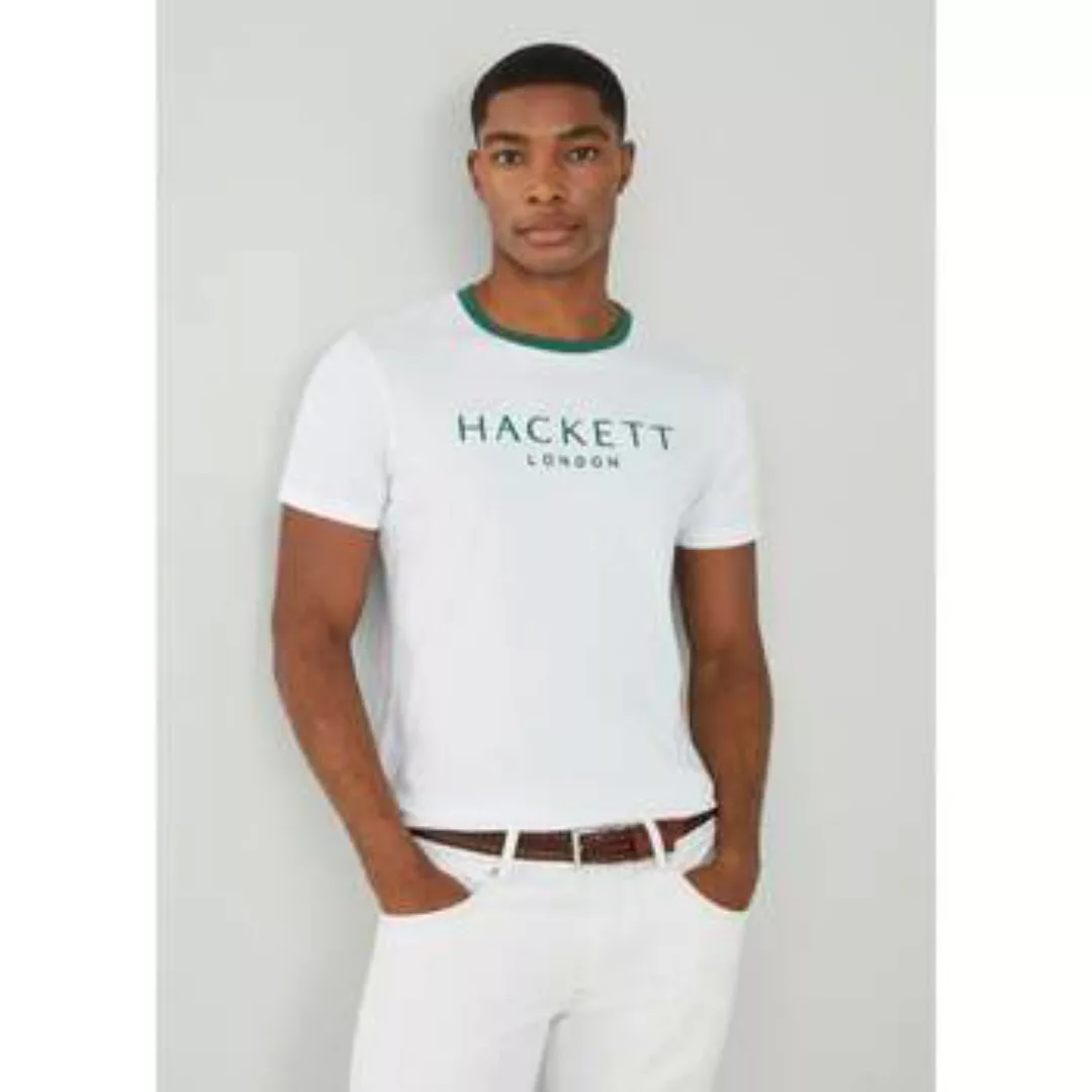 Hackett  T-Shirts & Poloshirts Heritage classic tee - white günstig online kaufen