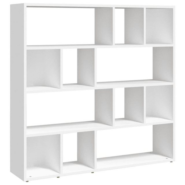 vidaXL Bücherregal Bücherregal Raumteiler Weiß 105x24x102 cm Regal günstig online kaufen