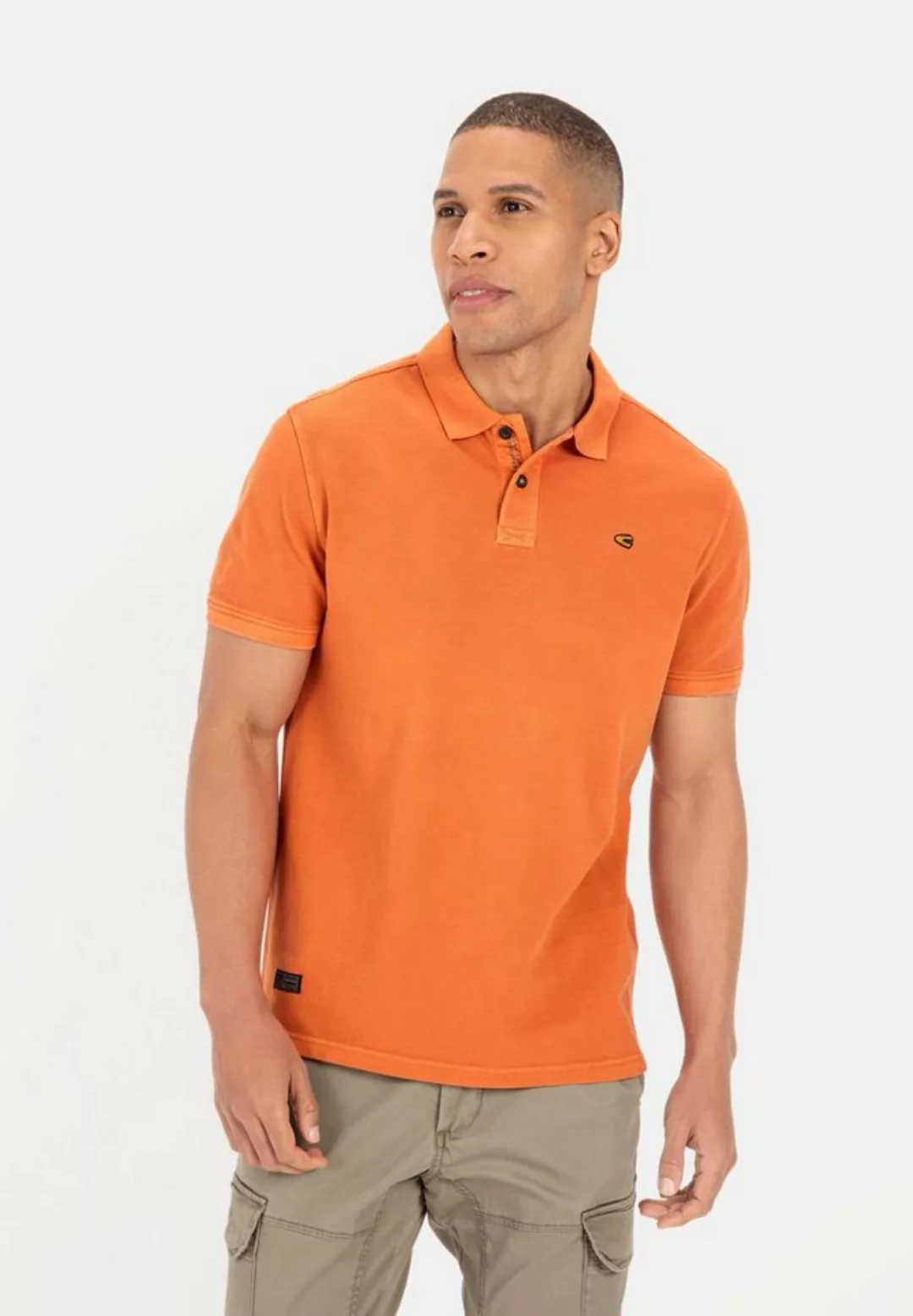 camel active Poloshirt im Garment-Dye-Look günstig online kaufen