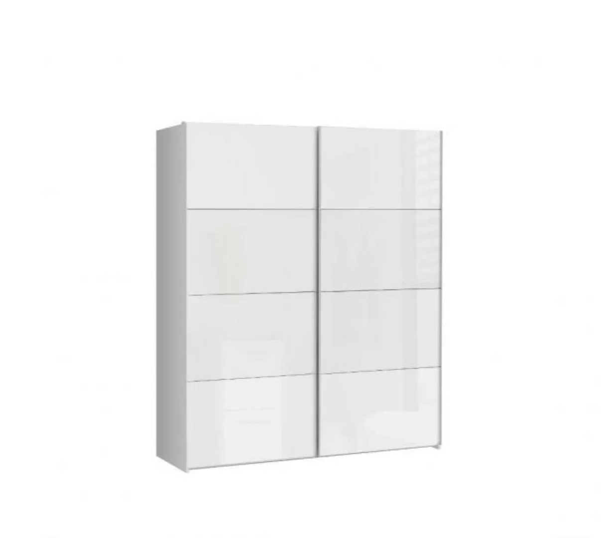 FORTE Schwebetürenschrank in Weiß/ Weiß Glanz, 170,3x209,7x61,2cm B/H/T günstig online kaufen