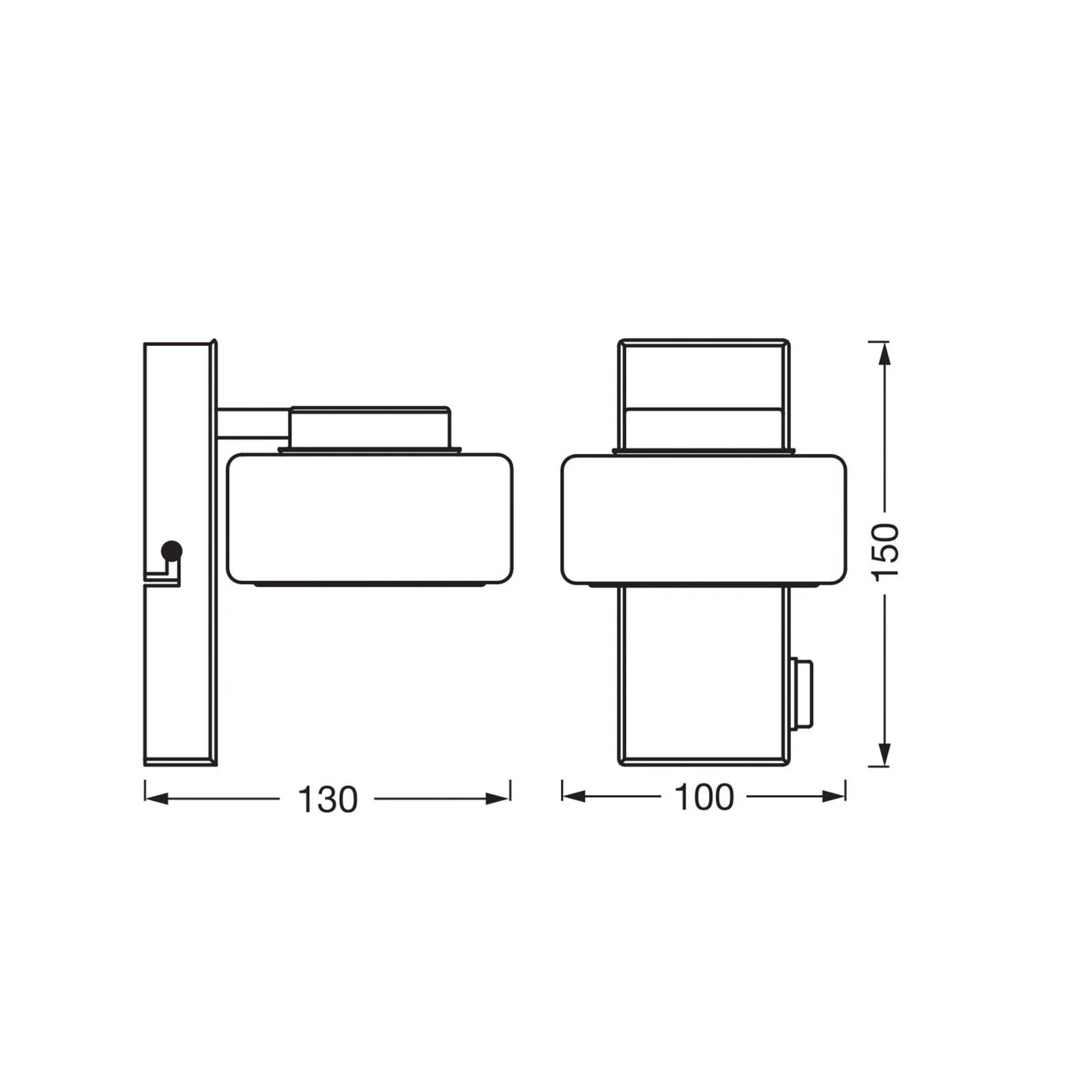 OSRAM LED-Wandleuchte ORBIS FLAME, schwarz, Metall, IP44 CCT günstig online kaufen
