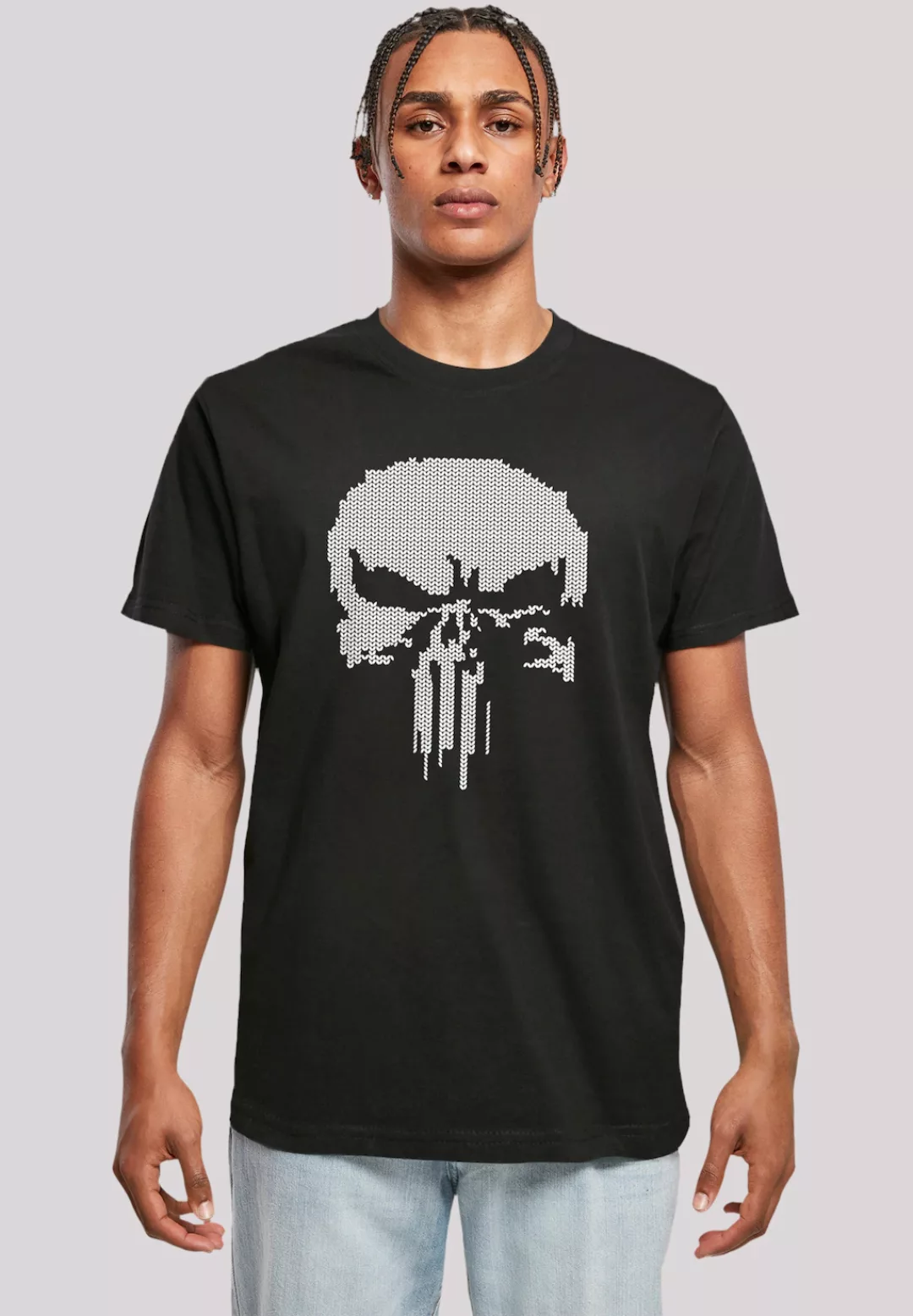 F4NT4STIC T-Shirt "Marvel Punisher Fake Knit", Premium Qualität günstig online kaufen