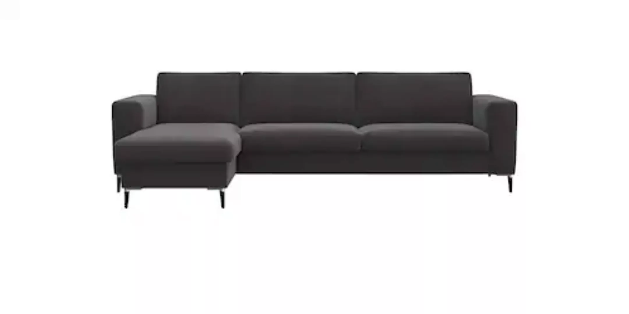 FLEXLUX Ecksofa »Fiore, L-Form«, breite Armlehnen, Kaltschaum, Füße Alu+sch günstig online kaufen