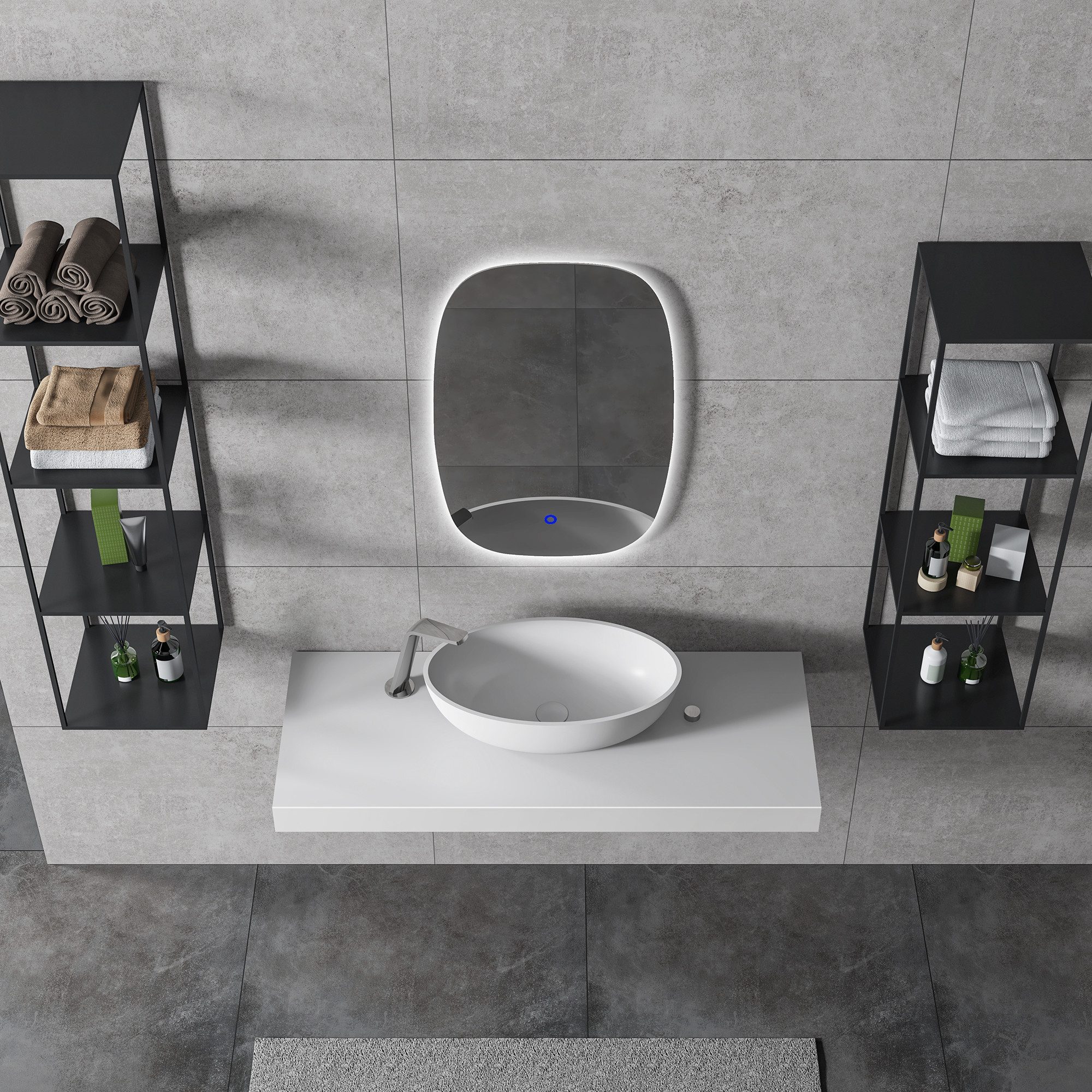 Bernstein Waschbecken RELAX, Mineralguss Solid Stone günstig online kaufen