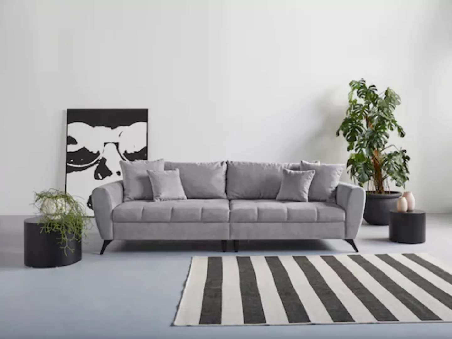 INOSIGN Big-Sofa "Lörby", auch mit Aqua clean-Bezug, feine Steppung im Sitz günstig online kaufen