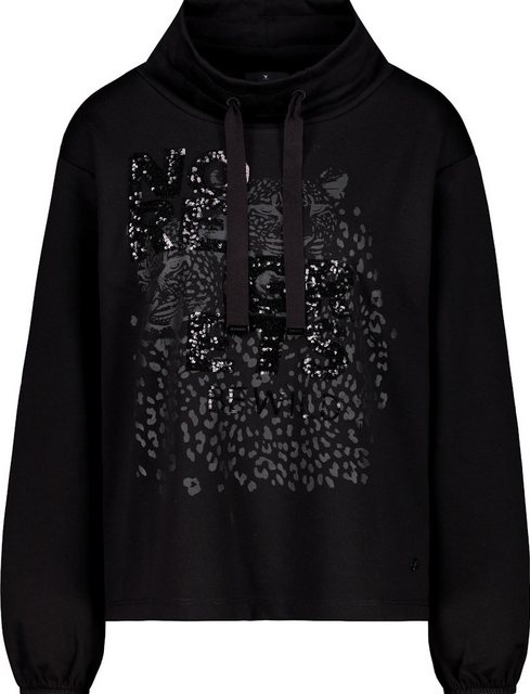 Monari Sweatshirt Sweatshirt mit tonigem Print schwarz günstig online kaufen