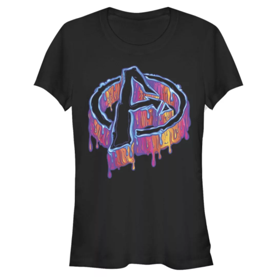 Marvel - Logo Melting Avengers Icon - Frauen T-Shirt günstig online kaufen