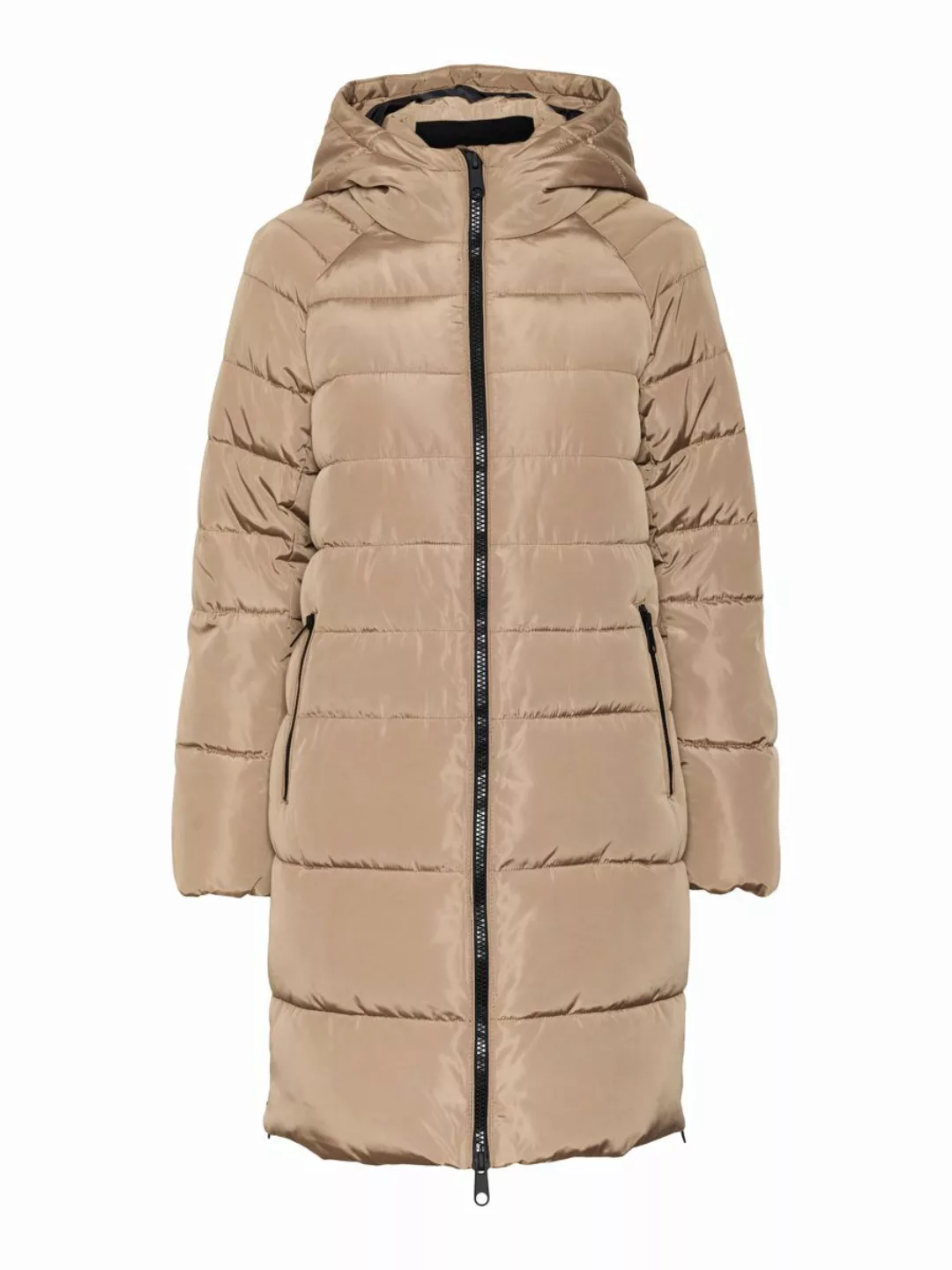 VERO MODA Glänzende Lange Jacke Damen Braun günstig online kaufen