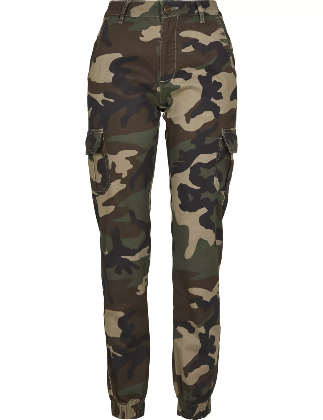 Urban Classics Ladies Hosen HIGH WAIST CAMO CARGO günstig online kaufen