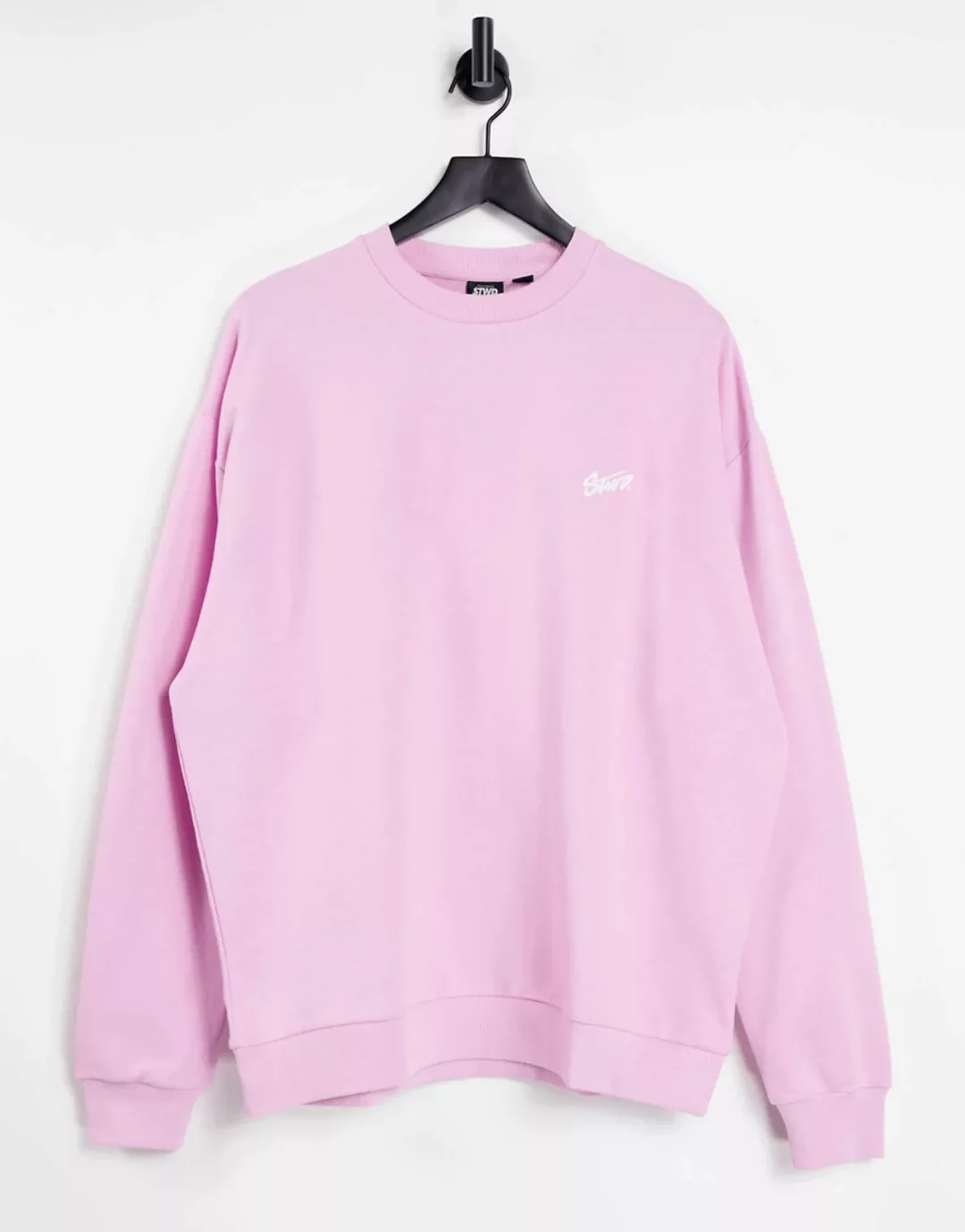 Pull&Bear – Sweatshirt in Rosa, Kombiteil günstig online kaufen