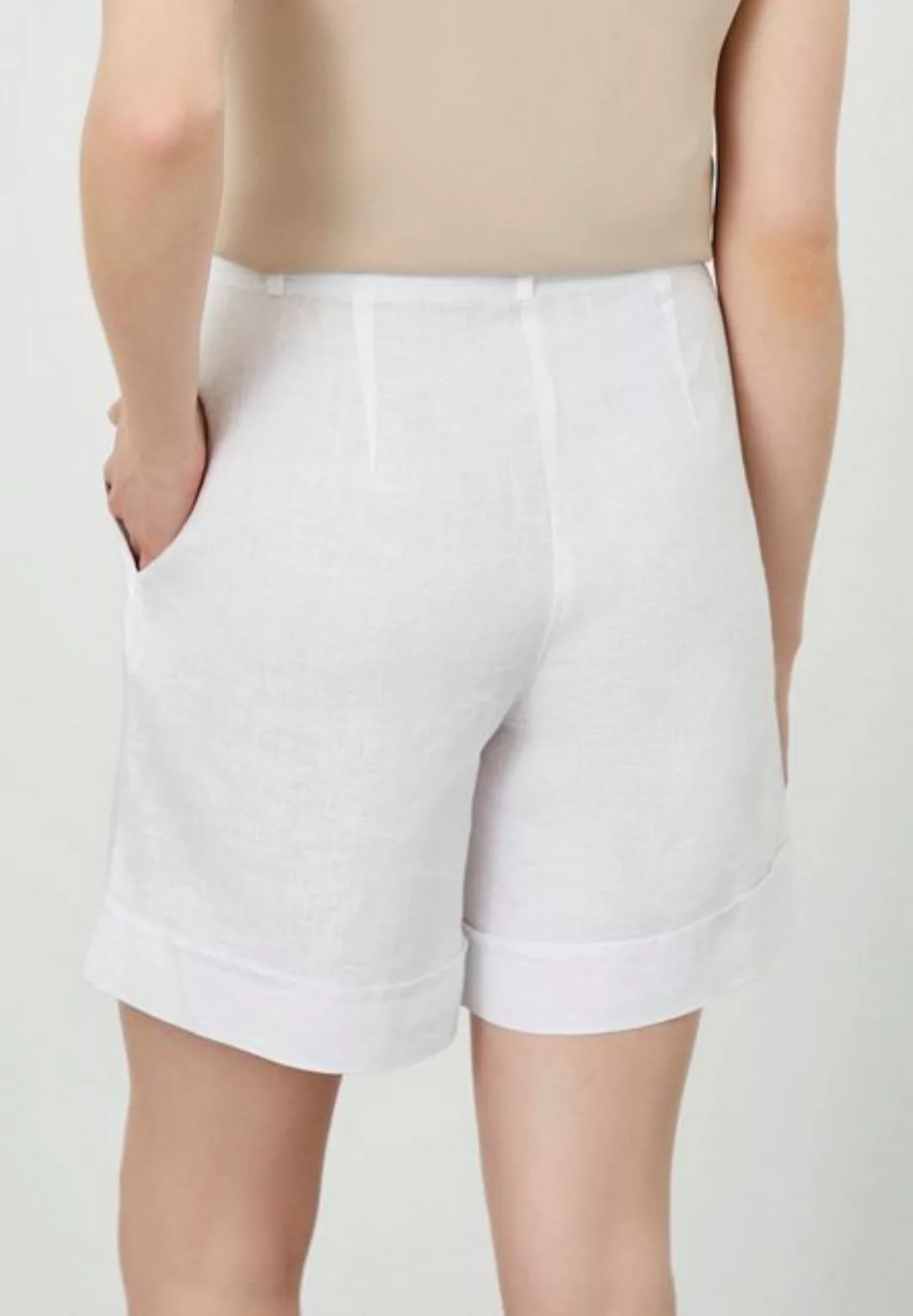 Just Like You Shorts Weiße Shorts mit doppeltem Bein günstig online kaufen