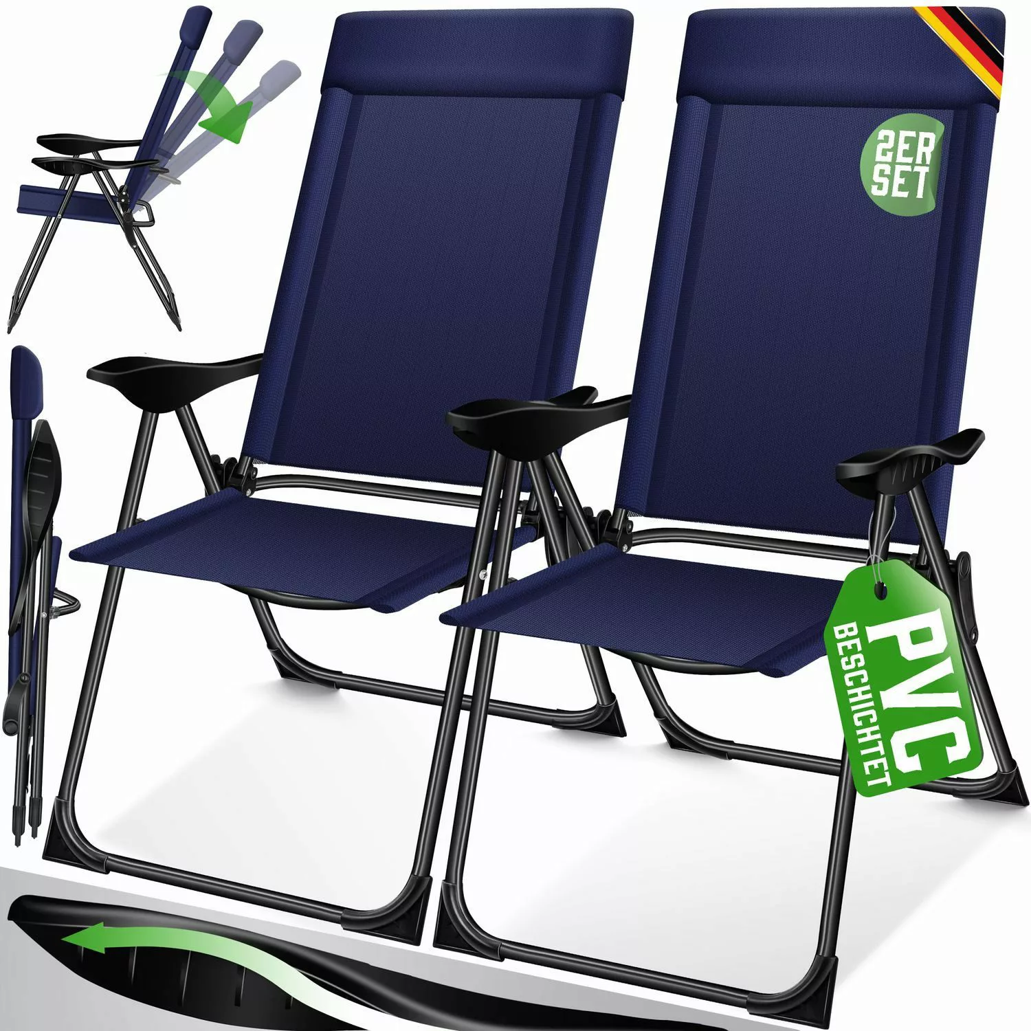 KESSER Gartenstuhl, 2er Set Gartenstuhl Hochlehner günstig online kaufen