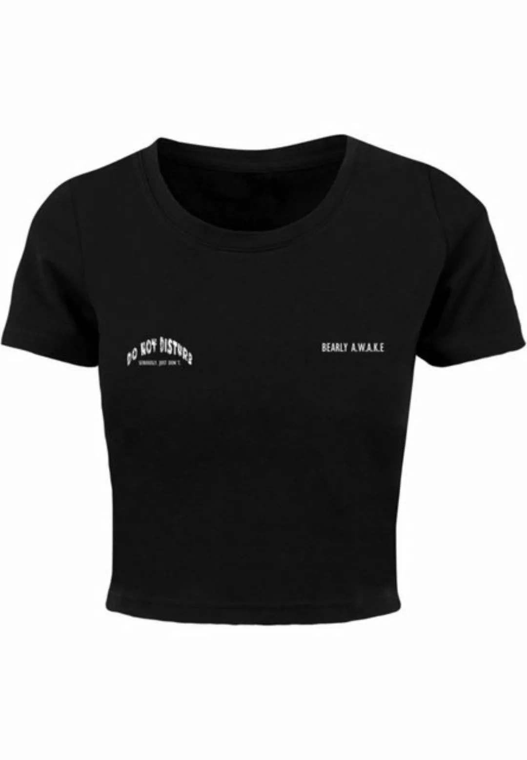 Merchcode T-Shirt Merchcode Damen Ladies Barely Awake Cropped Tee (1-tlg) günstig online kaufen