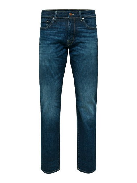 Selected Homme Herren Jeans SLH196-STRAIGHTSCOTT - Straight Fit - Blau Dark günstig online kaufen