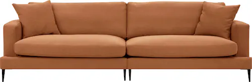 Leonique Big-Sofa "Cozy", mit losen Kissen und Metallbeinen günstig online kaufen