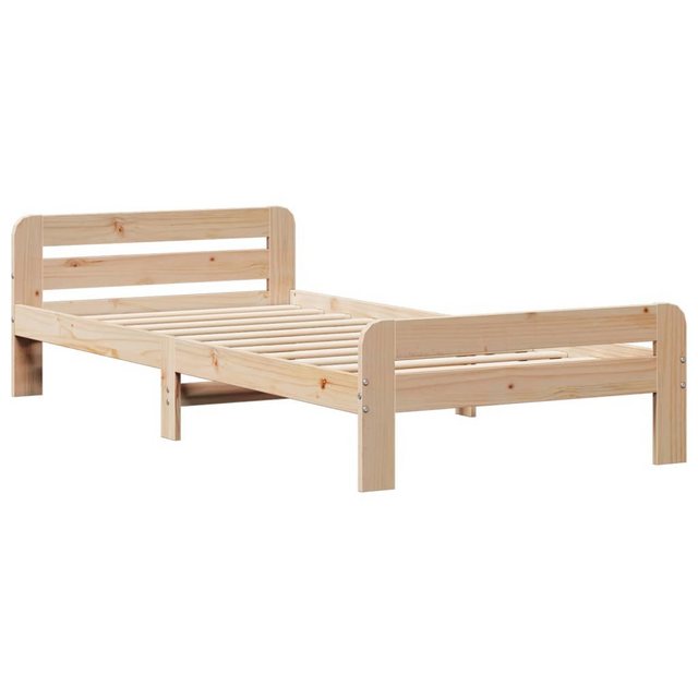 vidaXL Bett Massivholzbett ohne Matratze 75x190 cm Kiefernholz günstig online kaufen