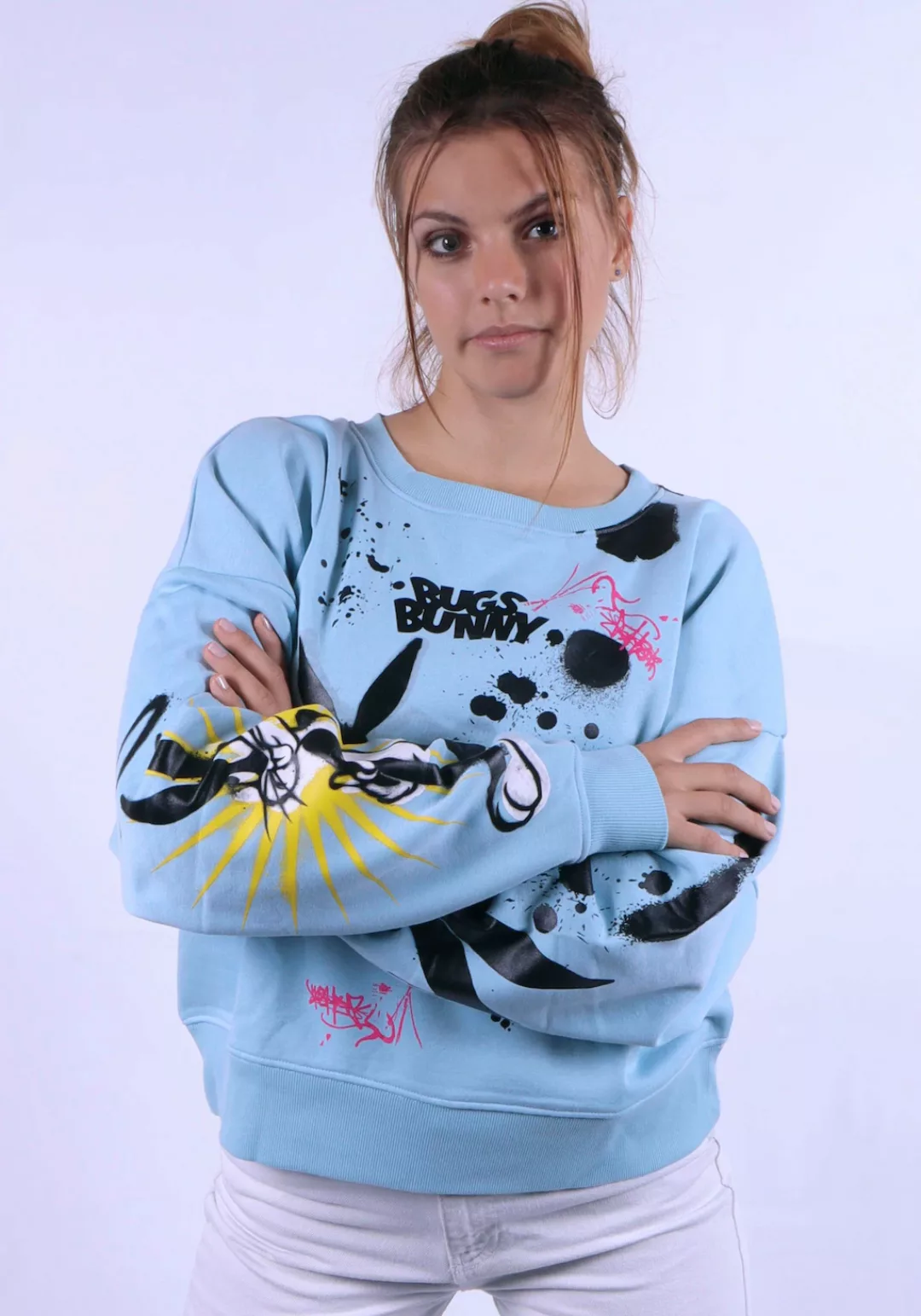 Capelli New York Sweatshirt "Bugs Bunny", mit Allover-Muster günstig online kaufen