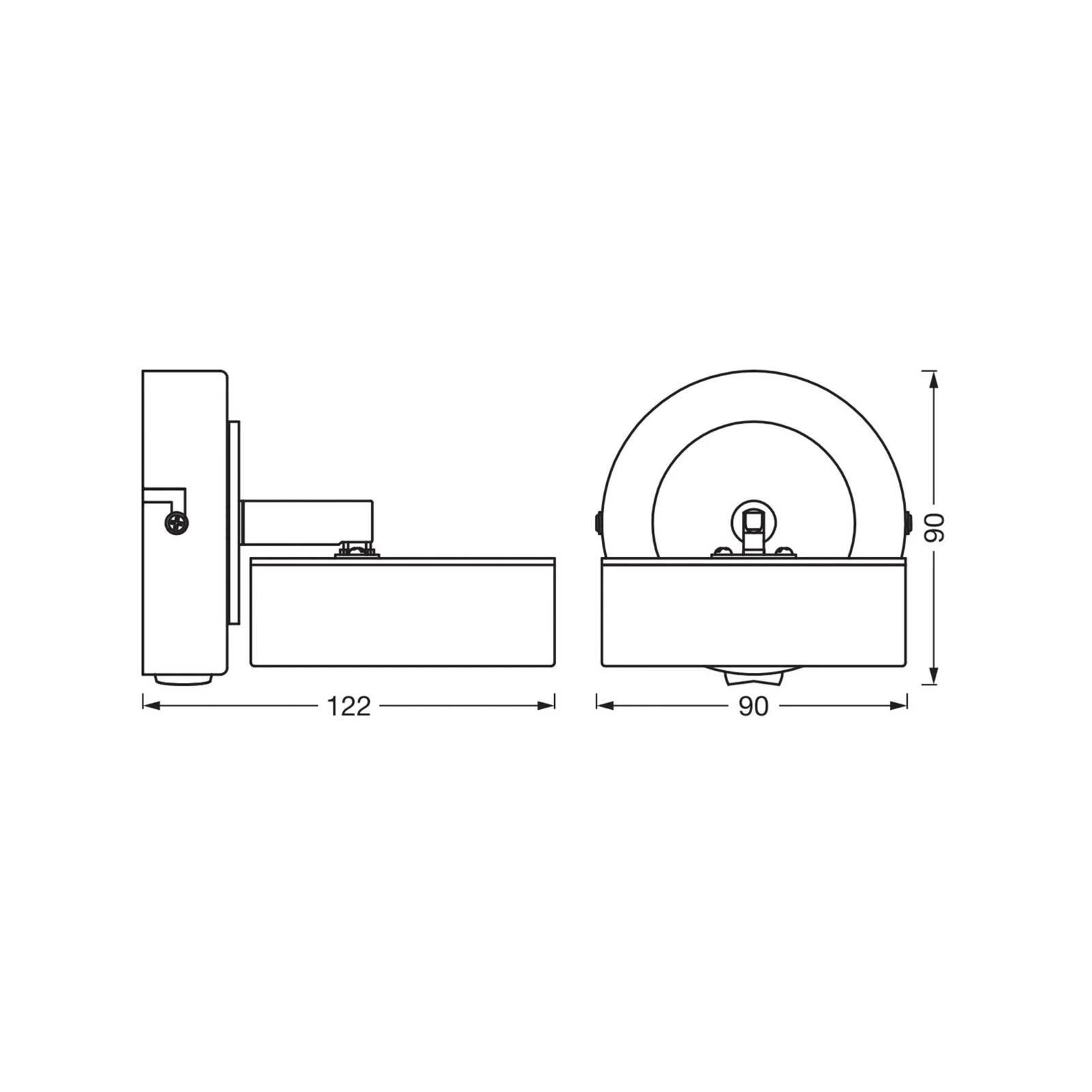 OSRAM LED-Deckenstrahler PLUTO, weiß, 1 Spot, Metall 3.000 K günstig online kaufen
