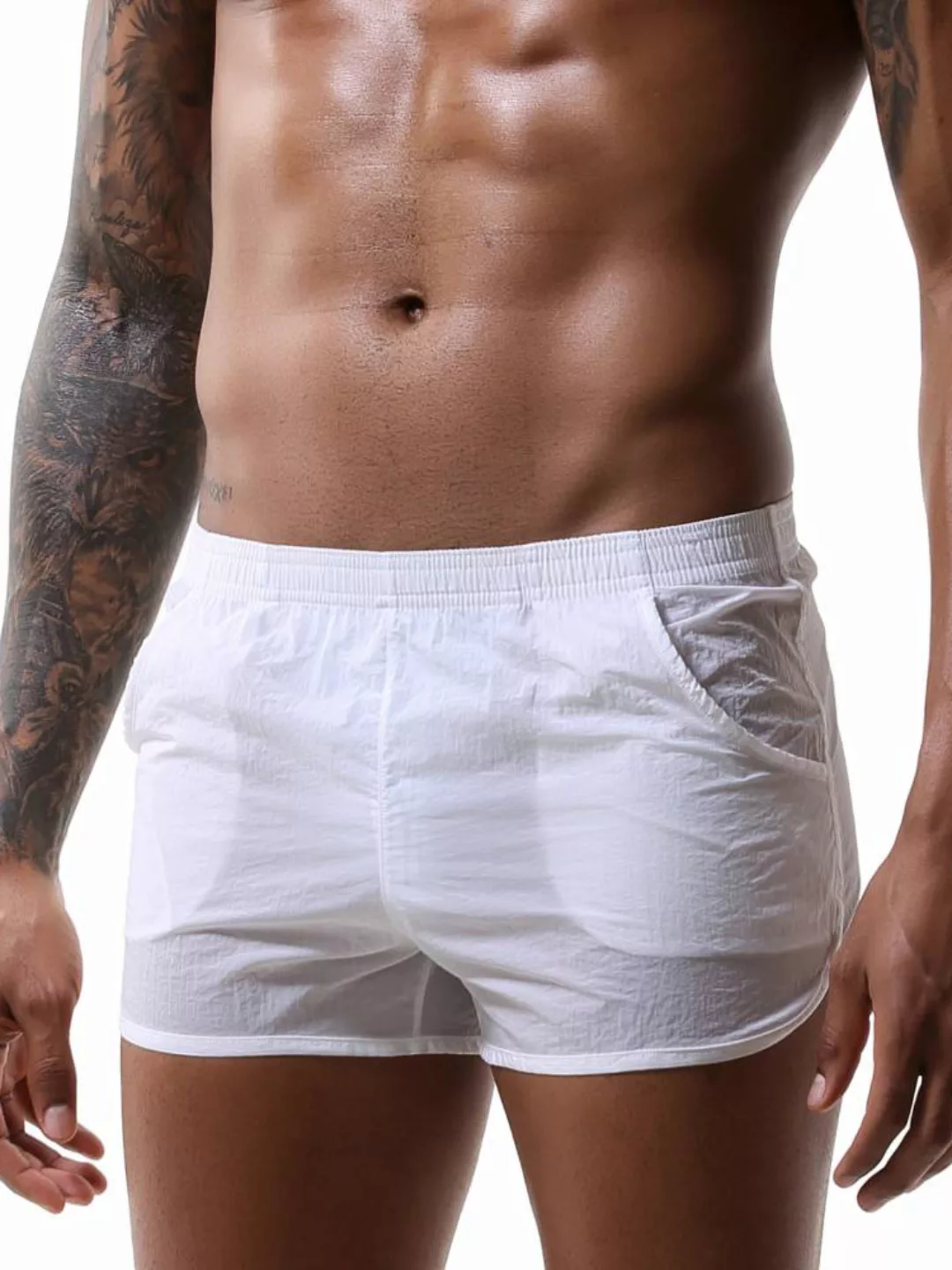 Männer dünne transparente Boxershorts lose atmungsaktive leichte lässige Ho günstig online kaufen