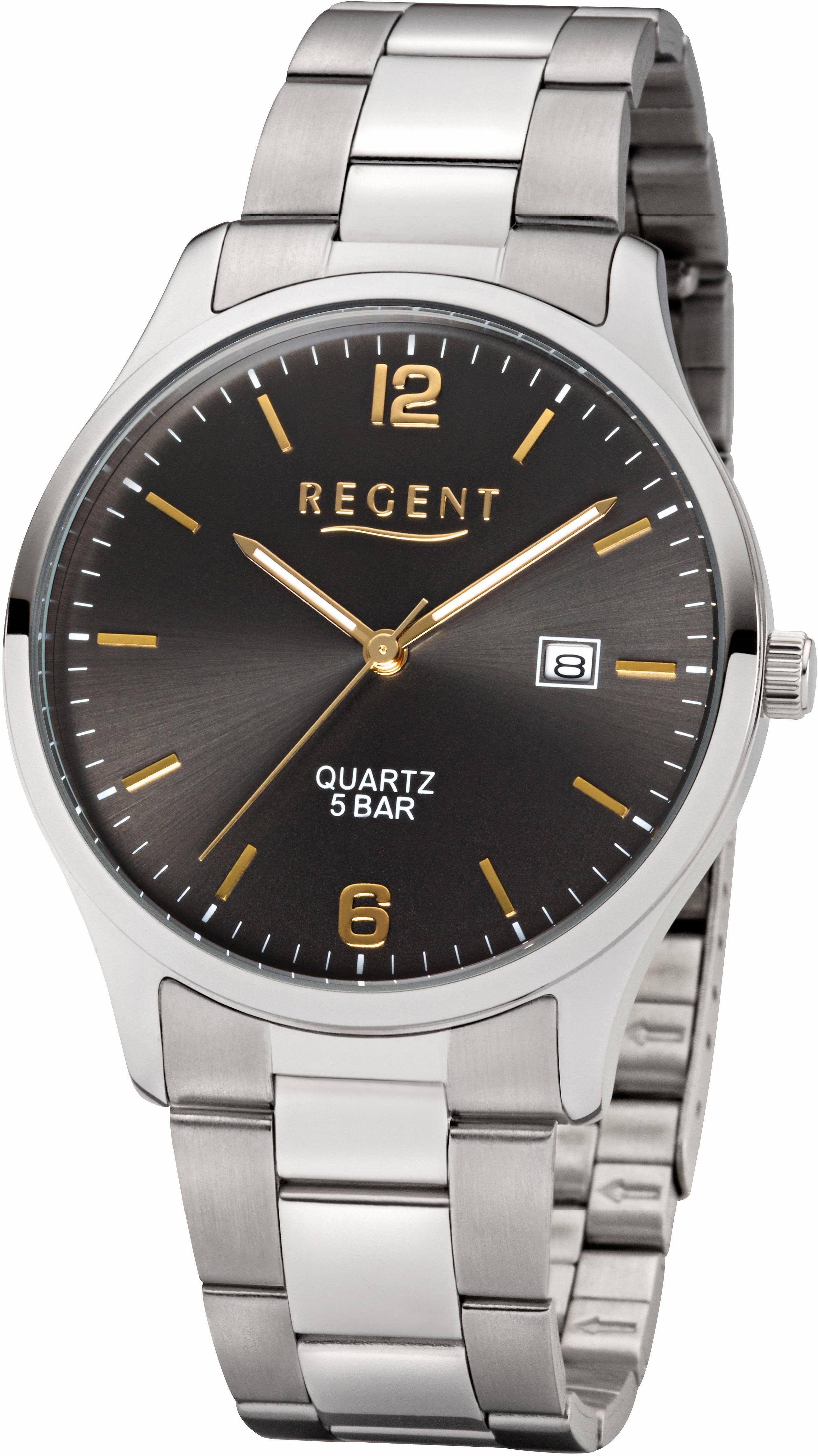 Regent Quarzuhr 11150668, Armbanduhr, Herrenuhr, Datum, günstig online kaufen