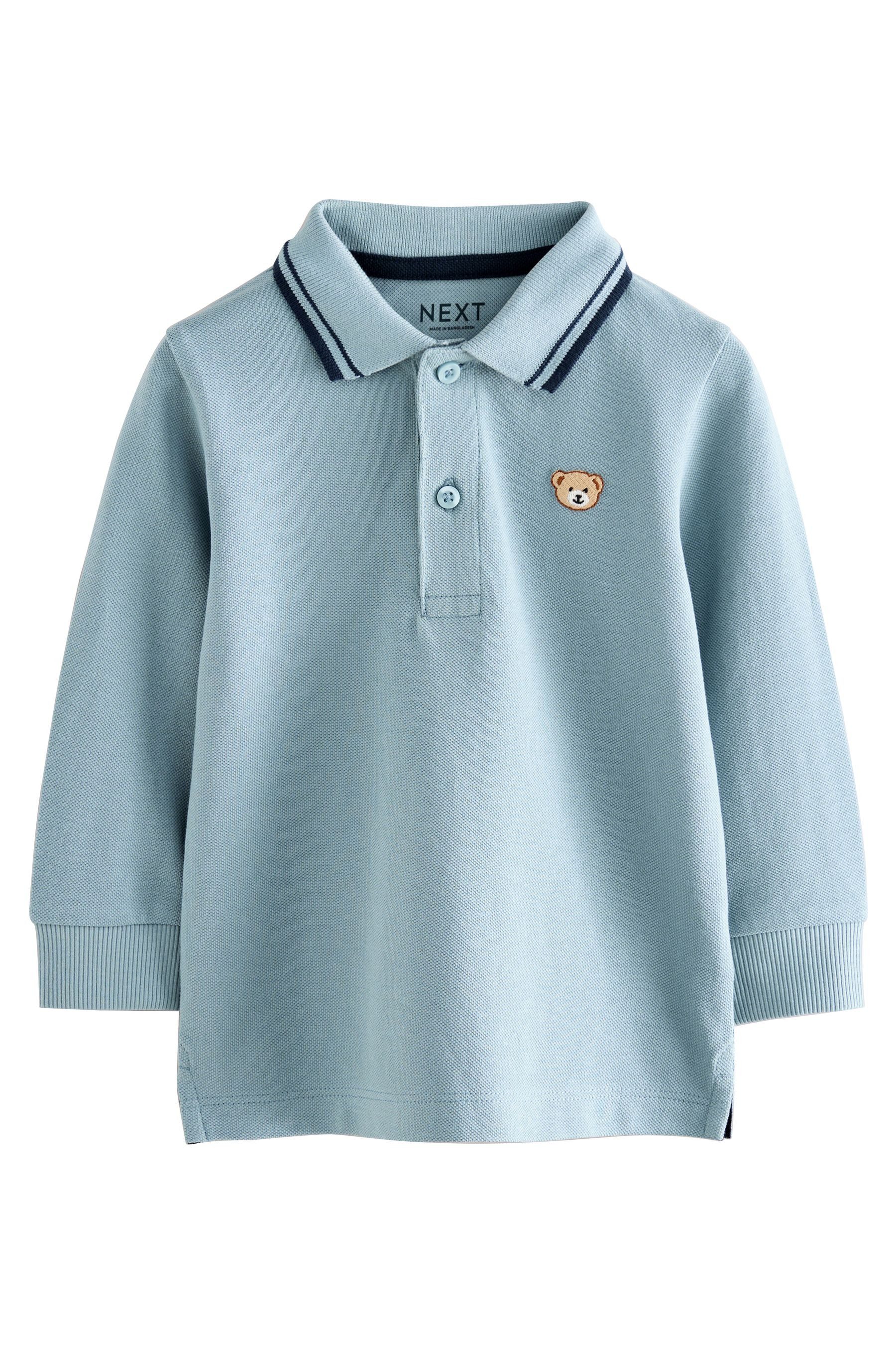 Next Langarm-Poloshirt Langärmeliges Polo-Shirt (1-tlg) günstig online kaufen