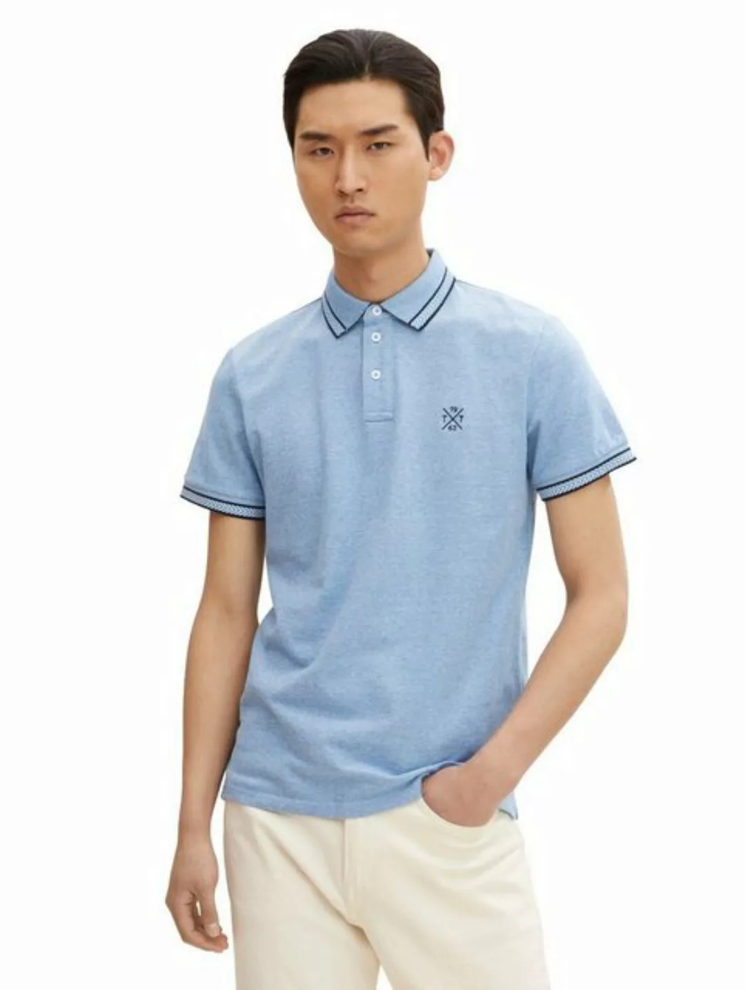 Tom Tailor Herren Poloshirt TWOTONED günstig online kaufen