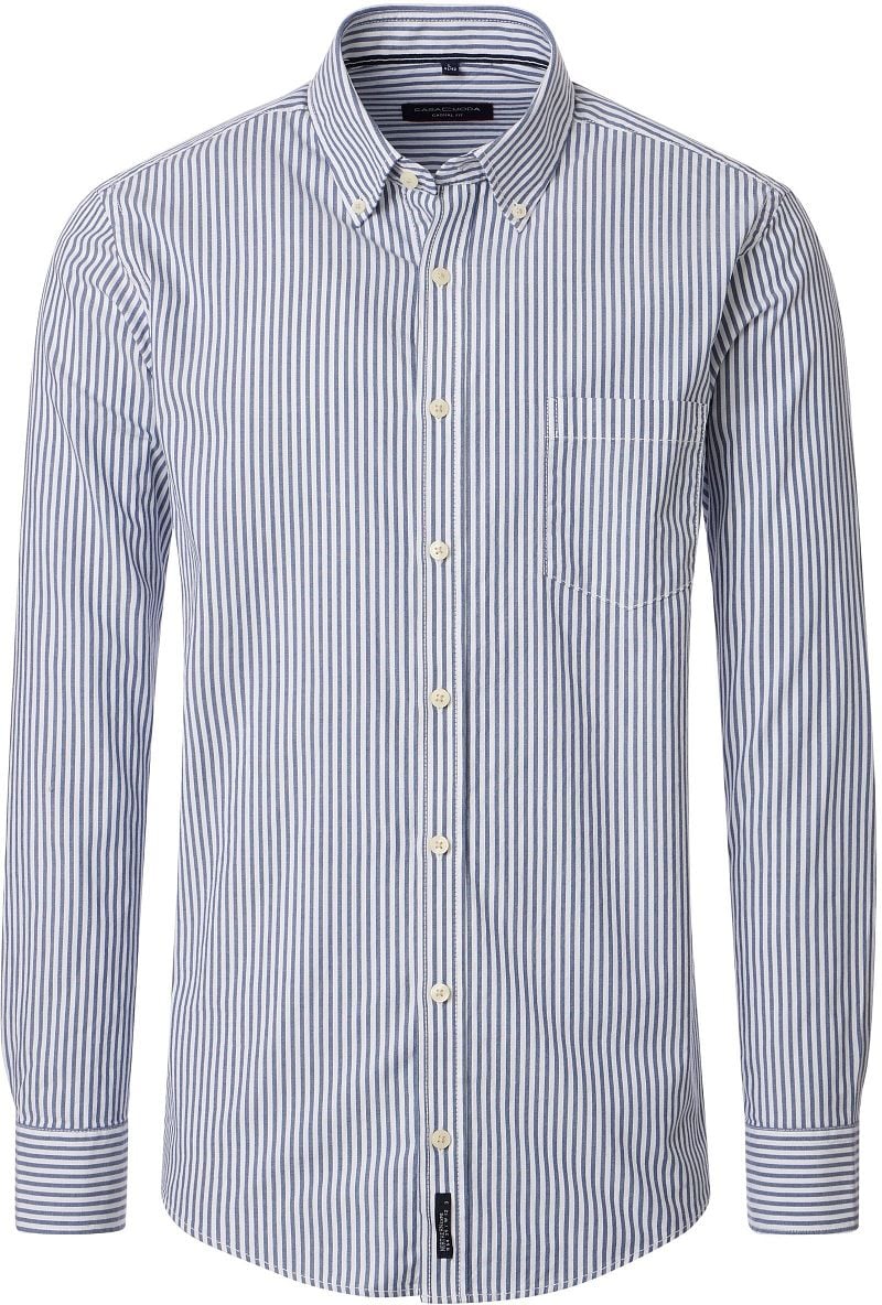 Casa Moda Freizeithemd Streifen Blau - Größe 3XL günstig online kaufen