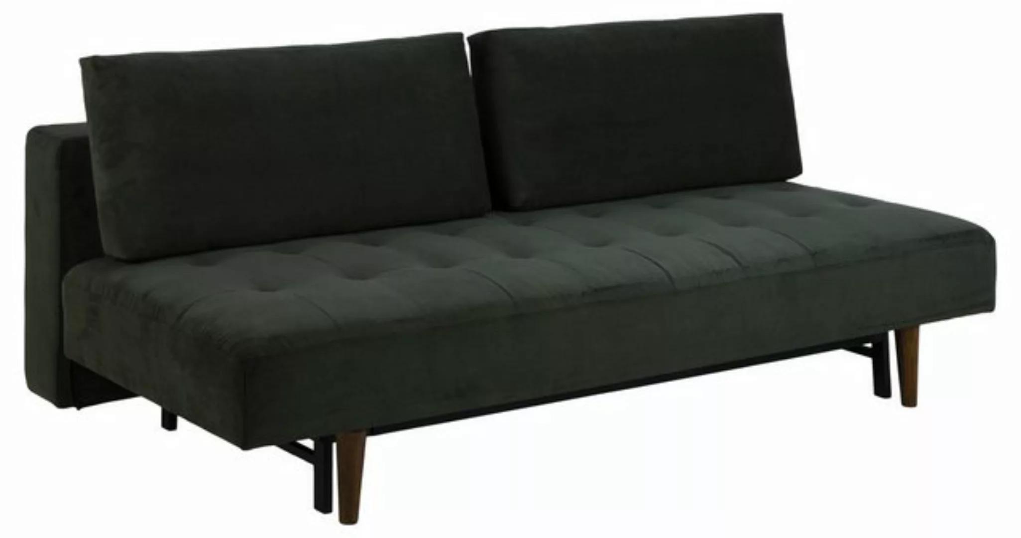 freiraum Schlafsofa Blain, in dunkelgrün, Stoff, Rubberwood - 200x83x105cm günstig online kaufen