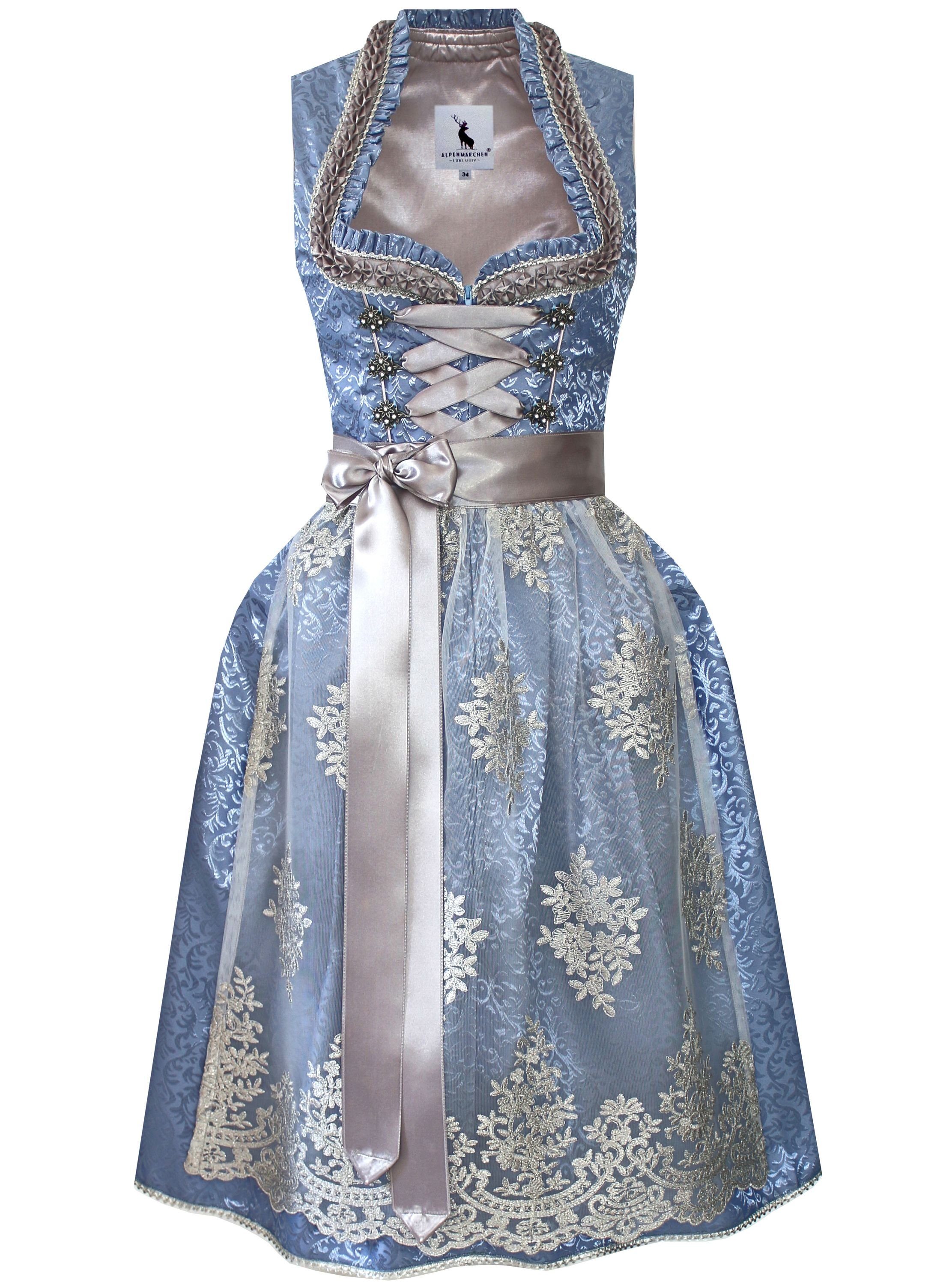 Alpenmärchen Dirndl Dirndl Mirabelle in hellblau günstig online kaufen