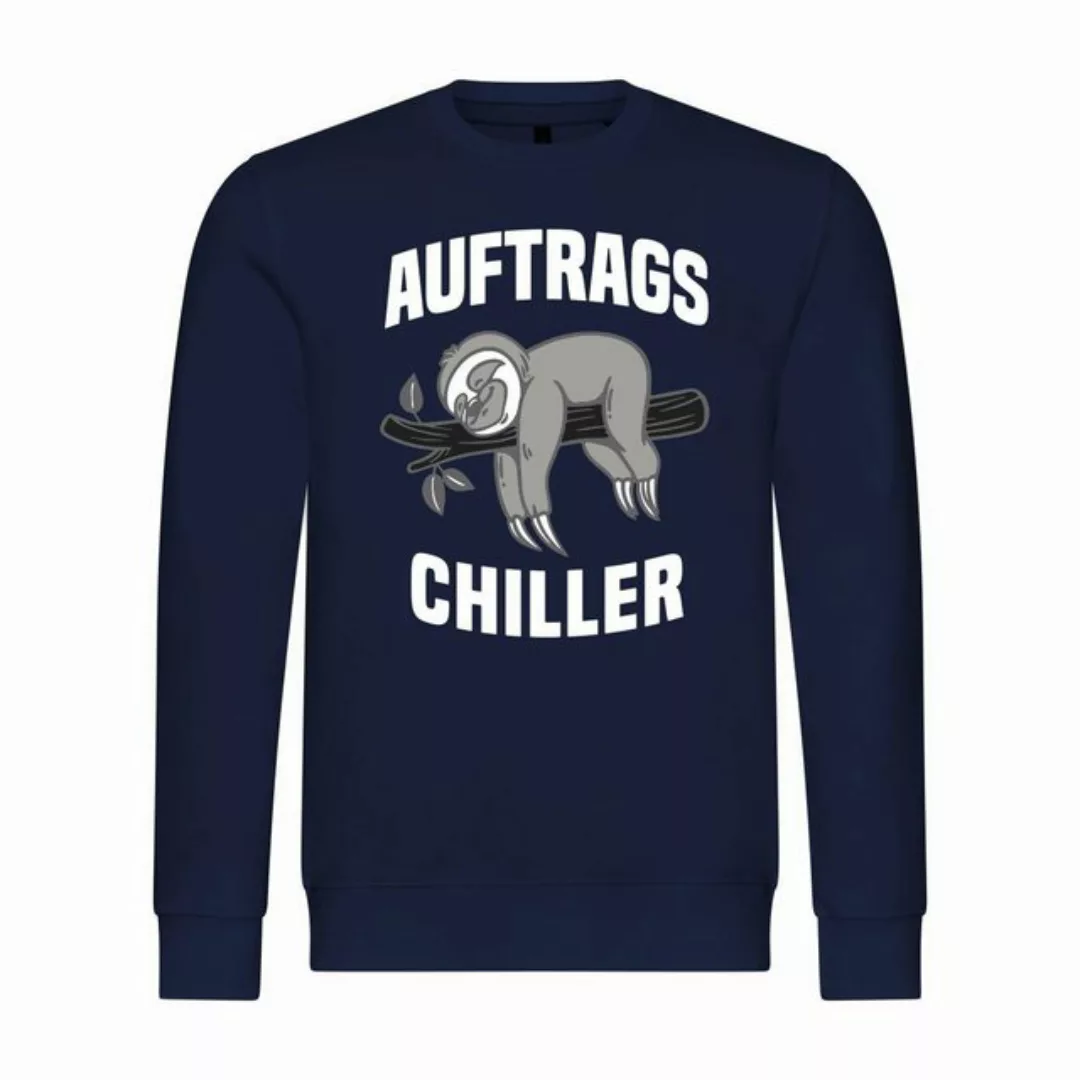 deinshirt Rundhalspullover Herren Sweatshirt Auftrags Chiller Faultier Mit günstig online kaufen