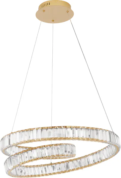 LED Pendelleuchte Conceto II in Gold und Transparent 50W 4070lm günstig online kaufen