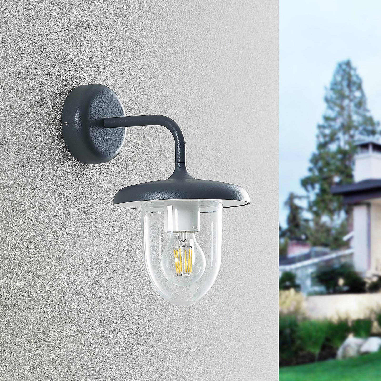 Prios Larkumi Außenwandlampe mit E27-Fassung günstig online kaufen