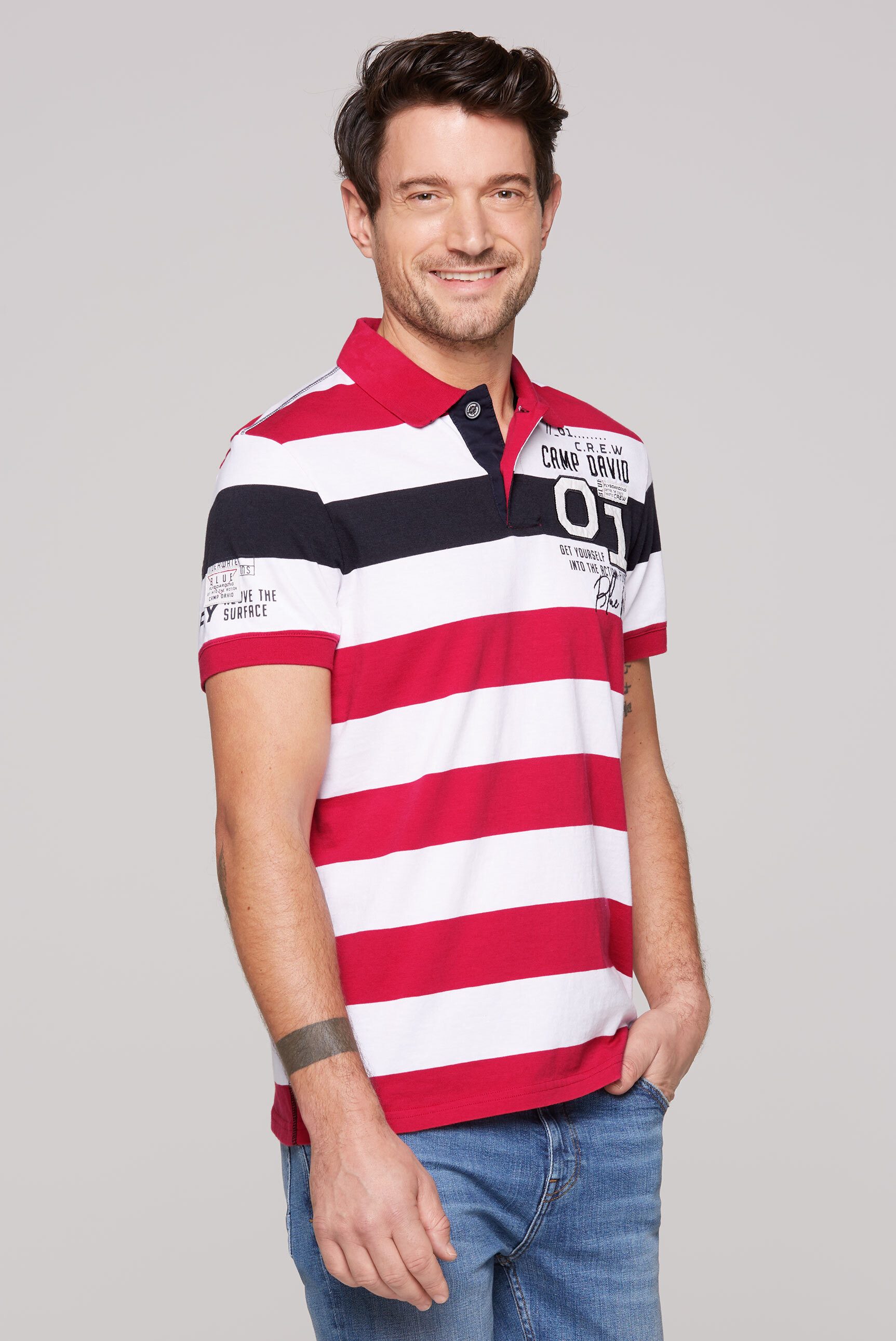 CAMP DAVID Poloshirt, aus Baumwolle günstig online kaufen