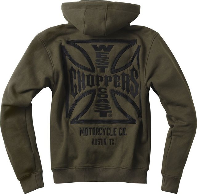 West Coast Choppers Kapuzenpullover Og Atx Zip Hoody Olive Green günstig online kaufen