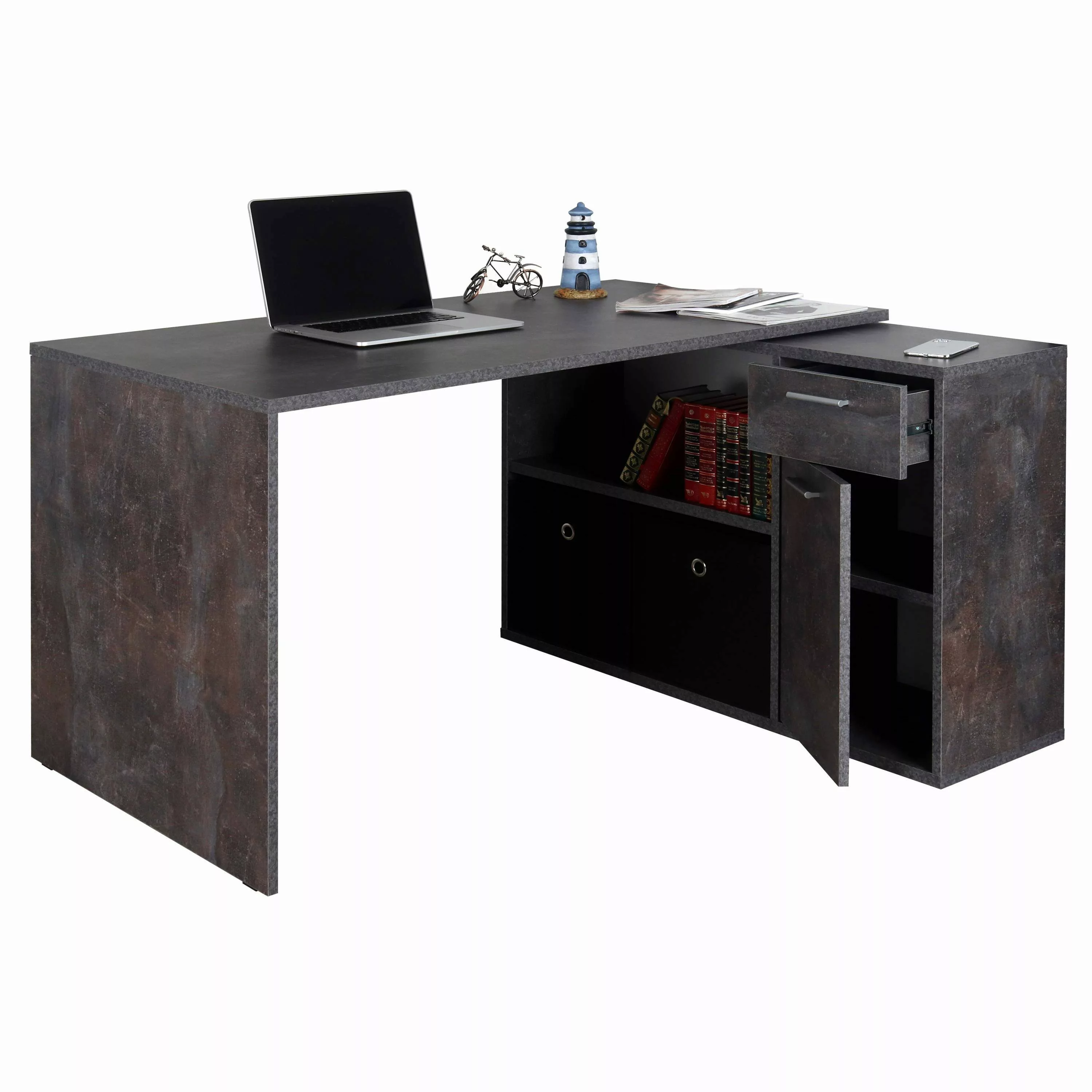 RICOO Eckschreibtisch WM083-BG, Schreibtisch Bürotisch Ecke günstig online kaufen