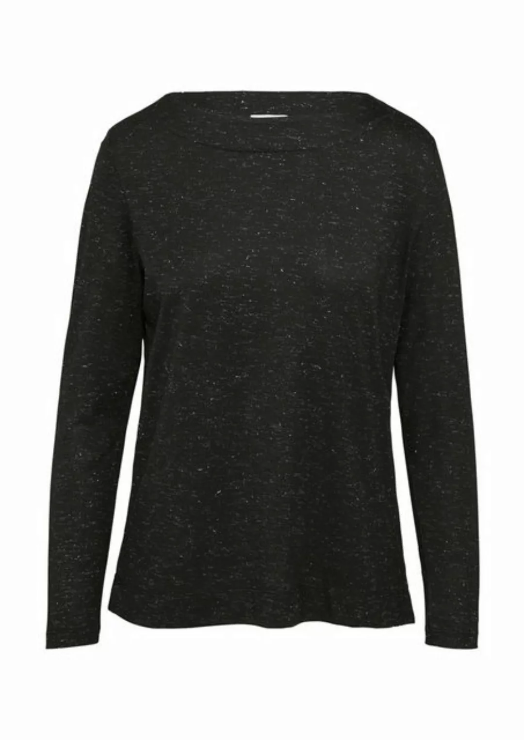 s.Oliver Langarmshirt Langarm-Shirt mit Metallic-Effekt Glitzergarn günstig online kaufen