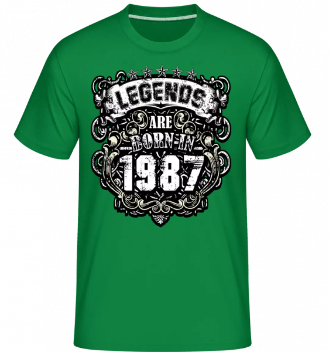 Legends Are Born In 1987 · Shirtinator Männer T-Shirt günstig online kaufen