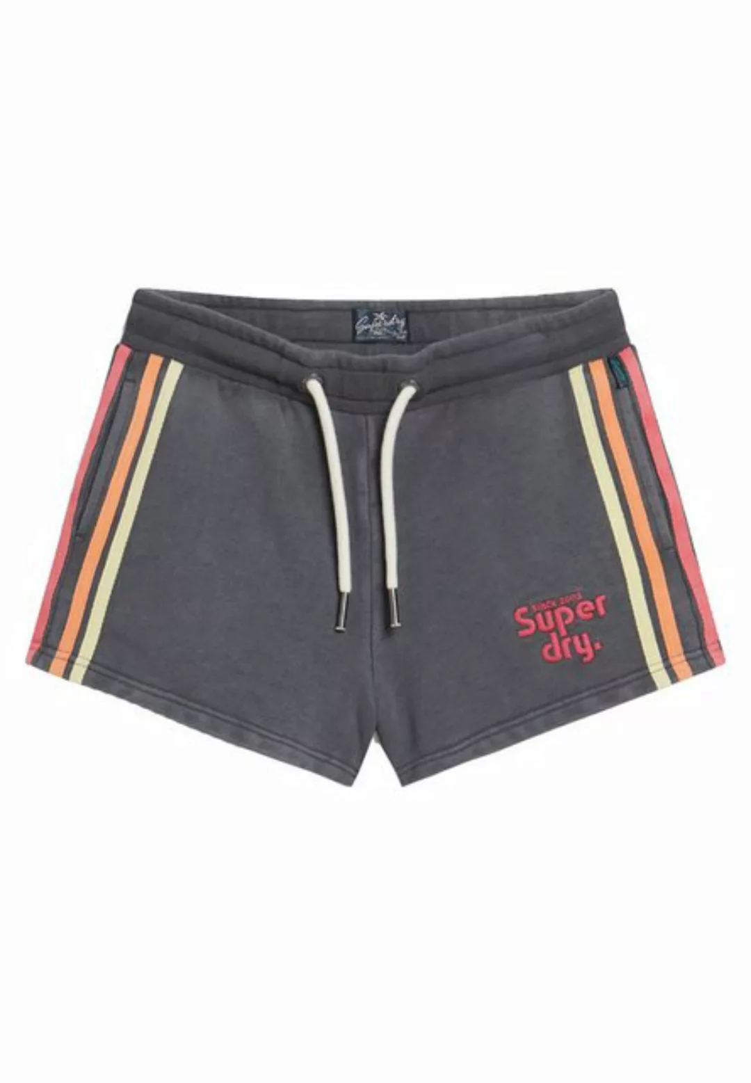 Superdry Shorts Superdry Damen Shorts RAINBOW SIDE STRIPE LOGO SHORT Washed günstig online kaufen