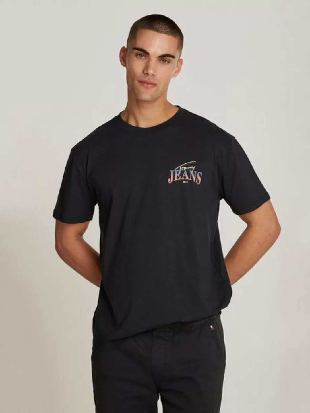 Tommy Jeans T-Shirt "TJM REG DIAMOND TWIST TEE EXT", mit großem Rückenprint günstig online kaufen