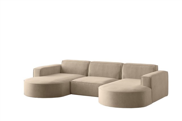 Fun Möbel Wohnlandschaft U-Form Sofa PALMA in Stoff in Stoff Noel und Scala günstig online kaufen