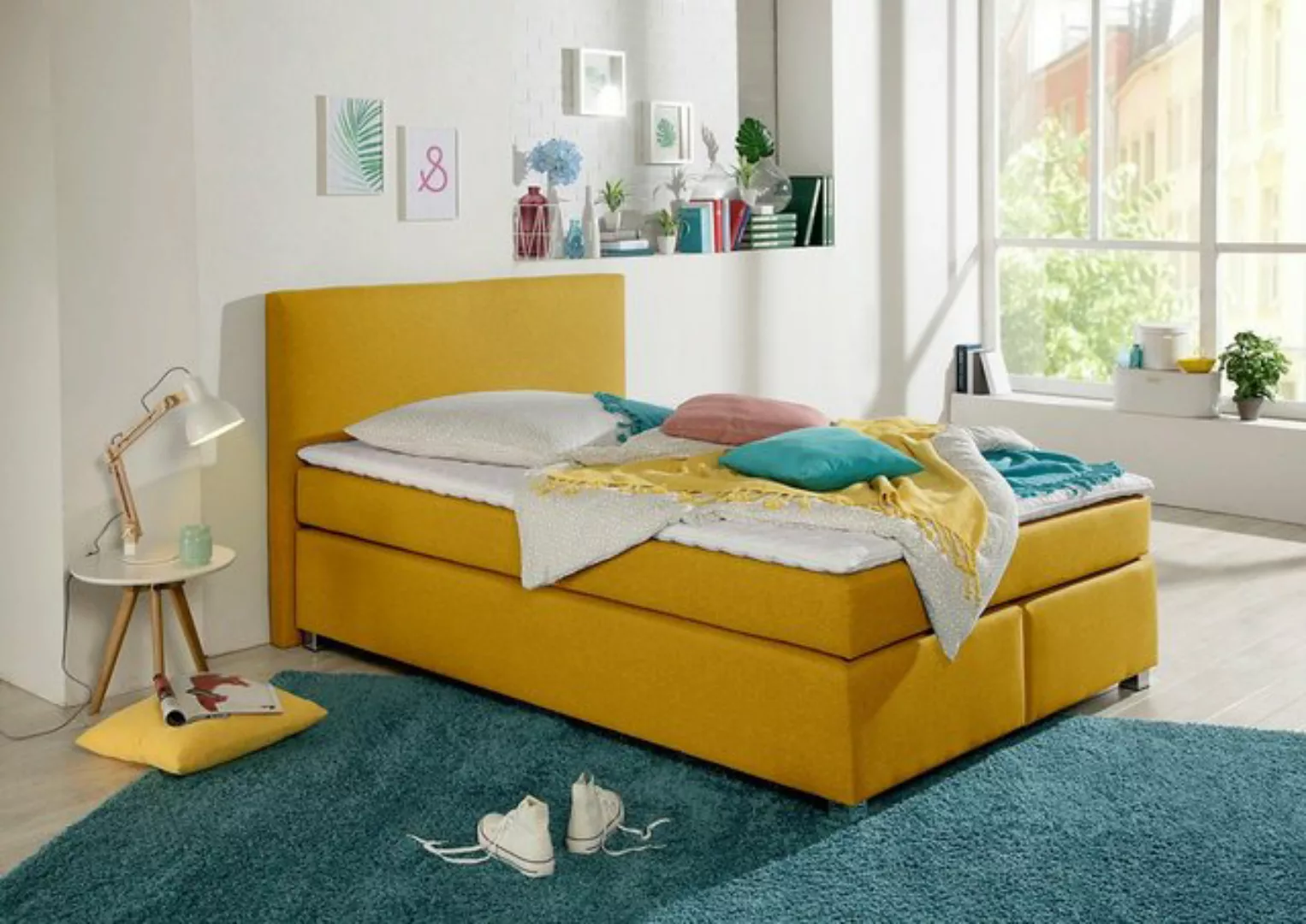 INOSIGN Boxspringbett "Eliana", inkl. Topper, in 4 Breiten, 3 Matratzenarte günstig online kaufen