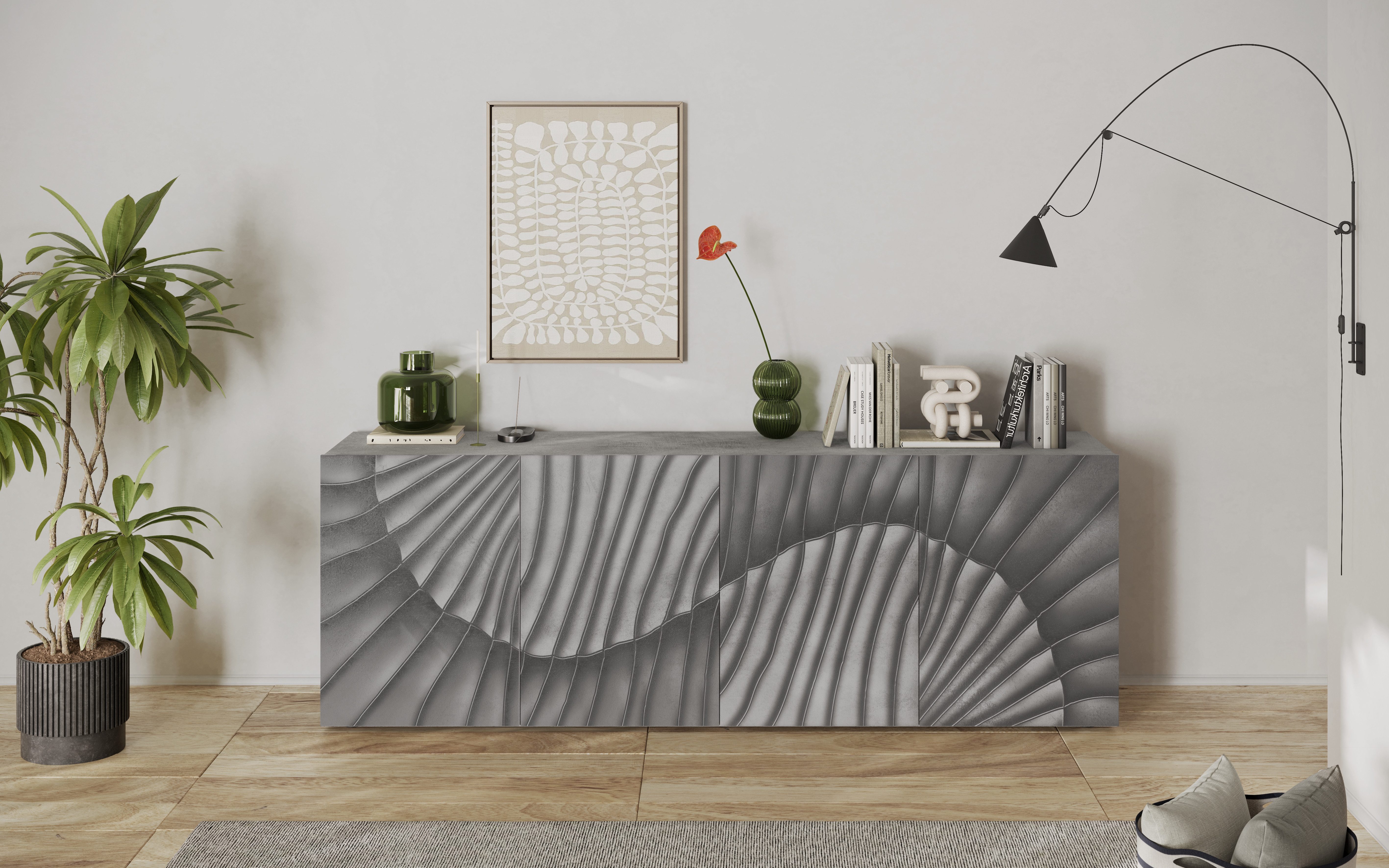 INOSIGN Sideboard "Snake, Kommode, Anrichte, Stauraummöbel Breite 241 cm, S günstig online kaufen
