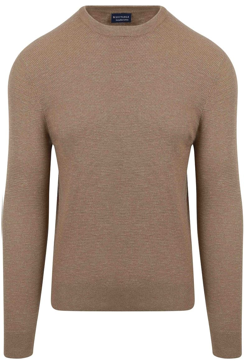 Suitable Pullover Struktur Taupe - Größe XXL günstig online kaufen