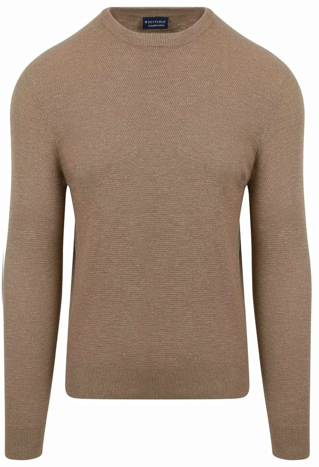 Suitable Pullover Struktur Taupe - Größe XXL günstig online kaufen