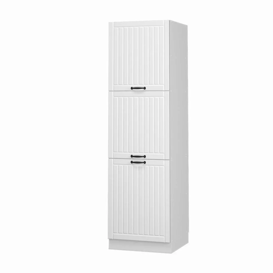 Vicco Herdumbauschrank Fame-Line, Weiß Landhaus/Weiß, 60 günstig online kaufen
