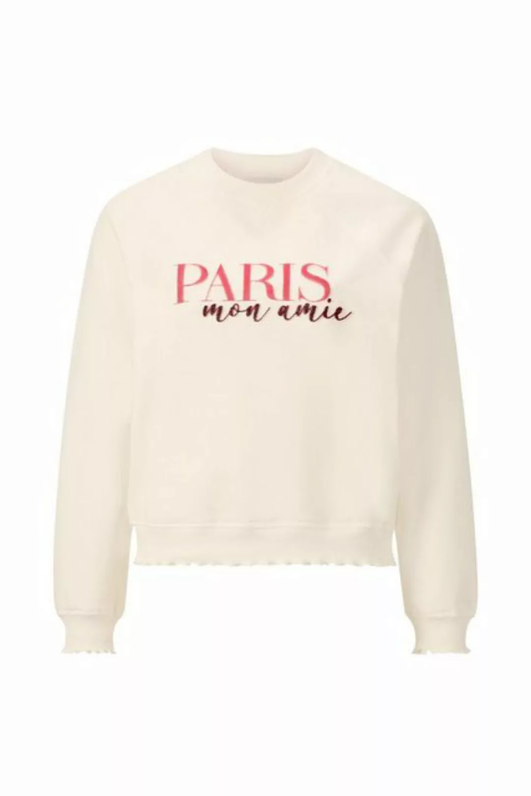 Rich & Royal Sweatshirt Sweaty with print organic, pearl white günstig online kaufen