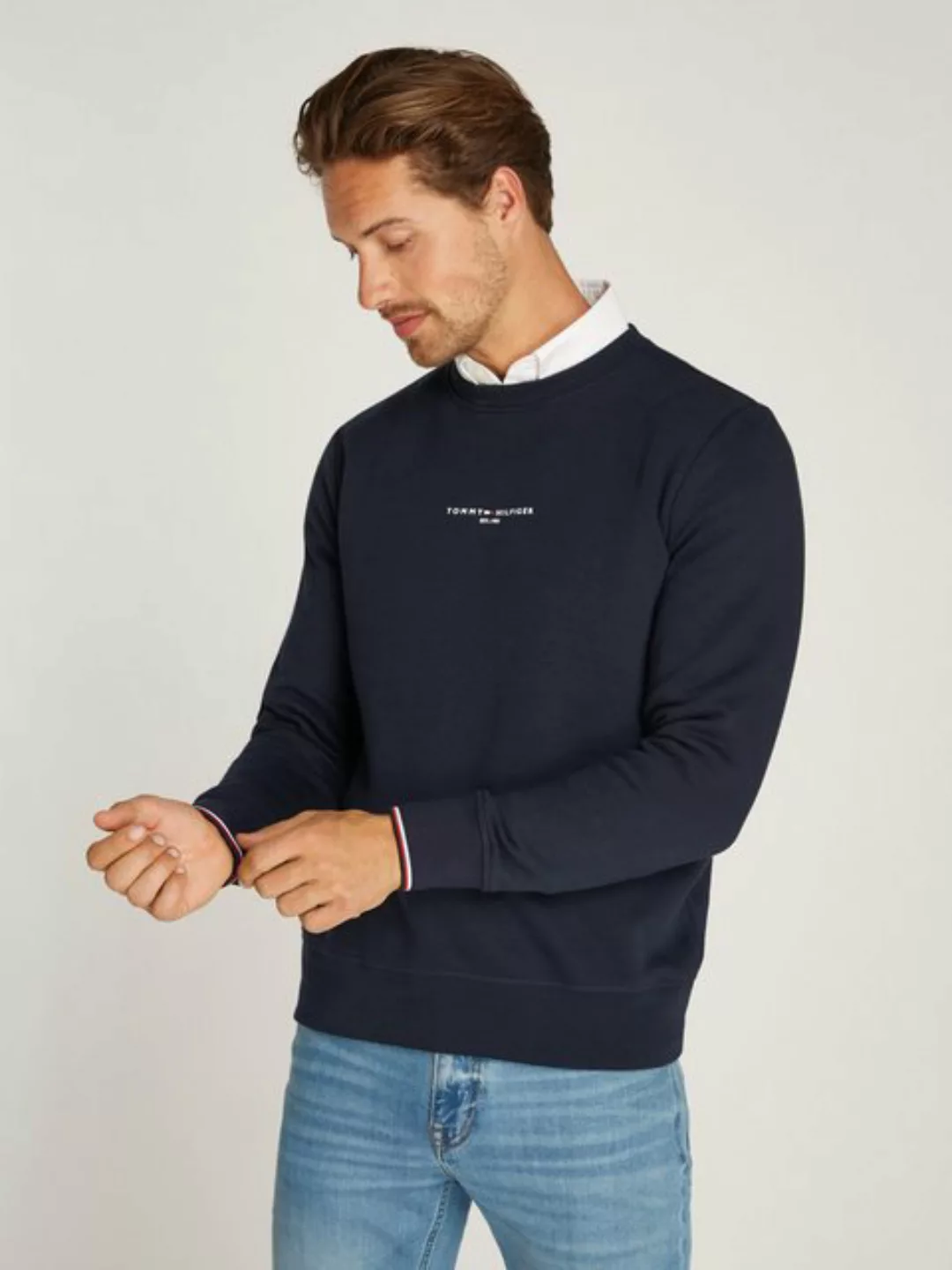 Tommy Hilfiger Sweatshirt TOMMY LOGO TIPPED CREWNECK günstig online kaufen